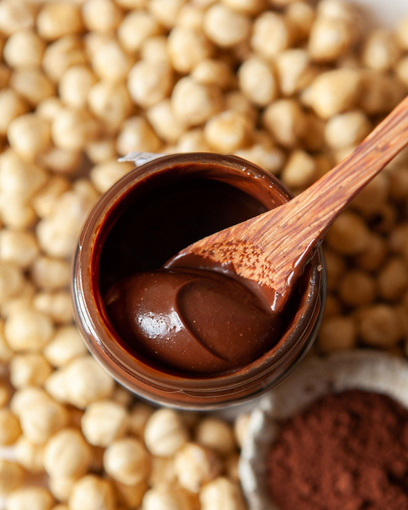 Crema Proteica de Cacao y Avellanas