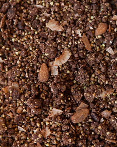 Granola Proteica Cacao, Almendras y Coco
